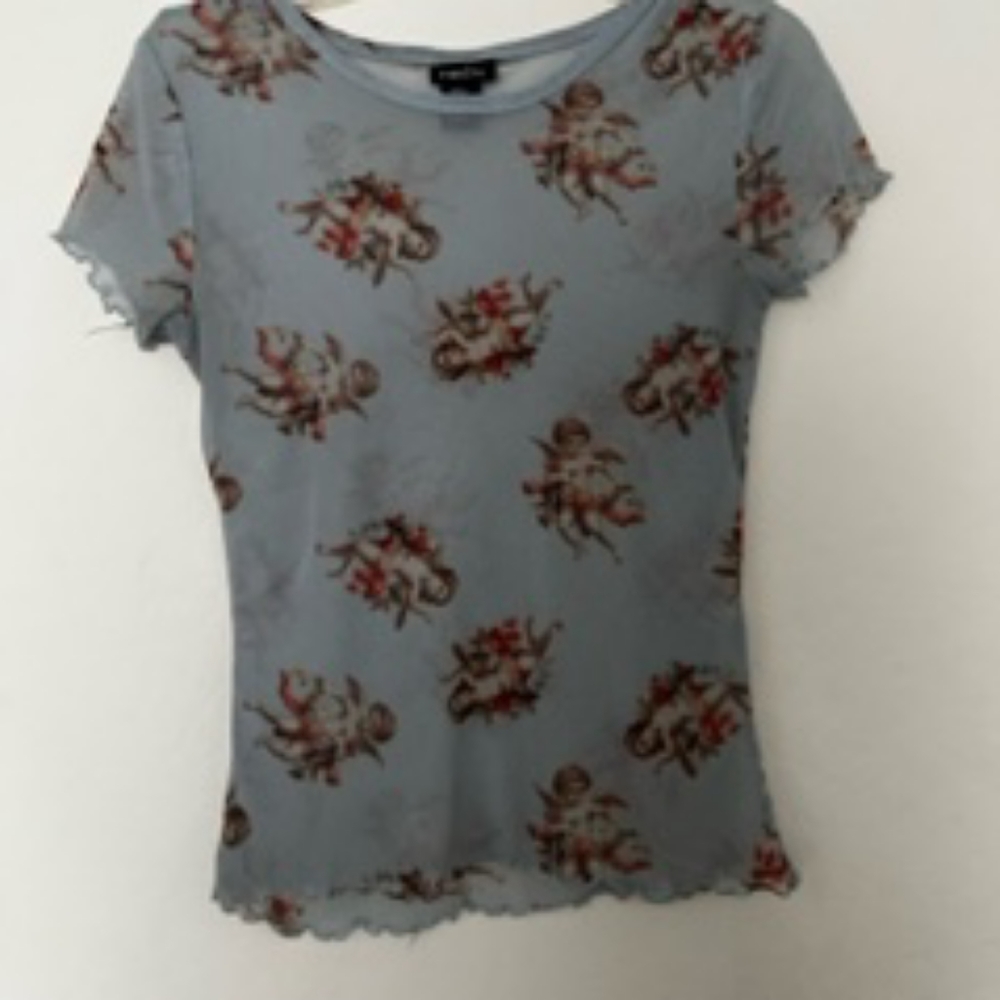 Sheer angel top